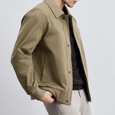 Majestic | Herren-Blousonjacke mit Reißverschluss und klassischem Kragen