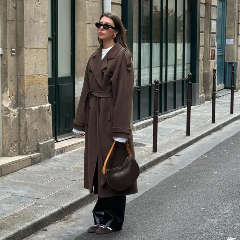 Majestic| Streetstyle wollmantel damen winter warm