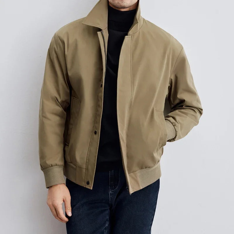 Majestic | Herren-Blousonjacke mit Reißverschluss und klassischem Kragen