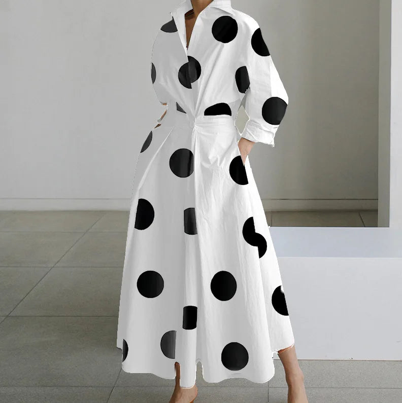 Luna™ - Elegantes bedrucktes Maxikleid