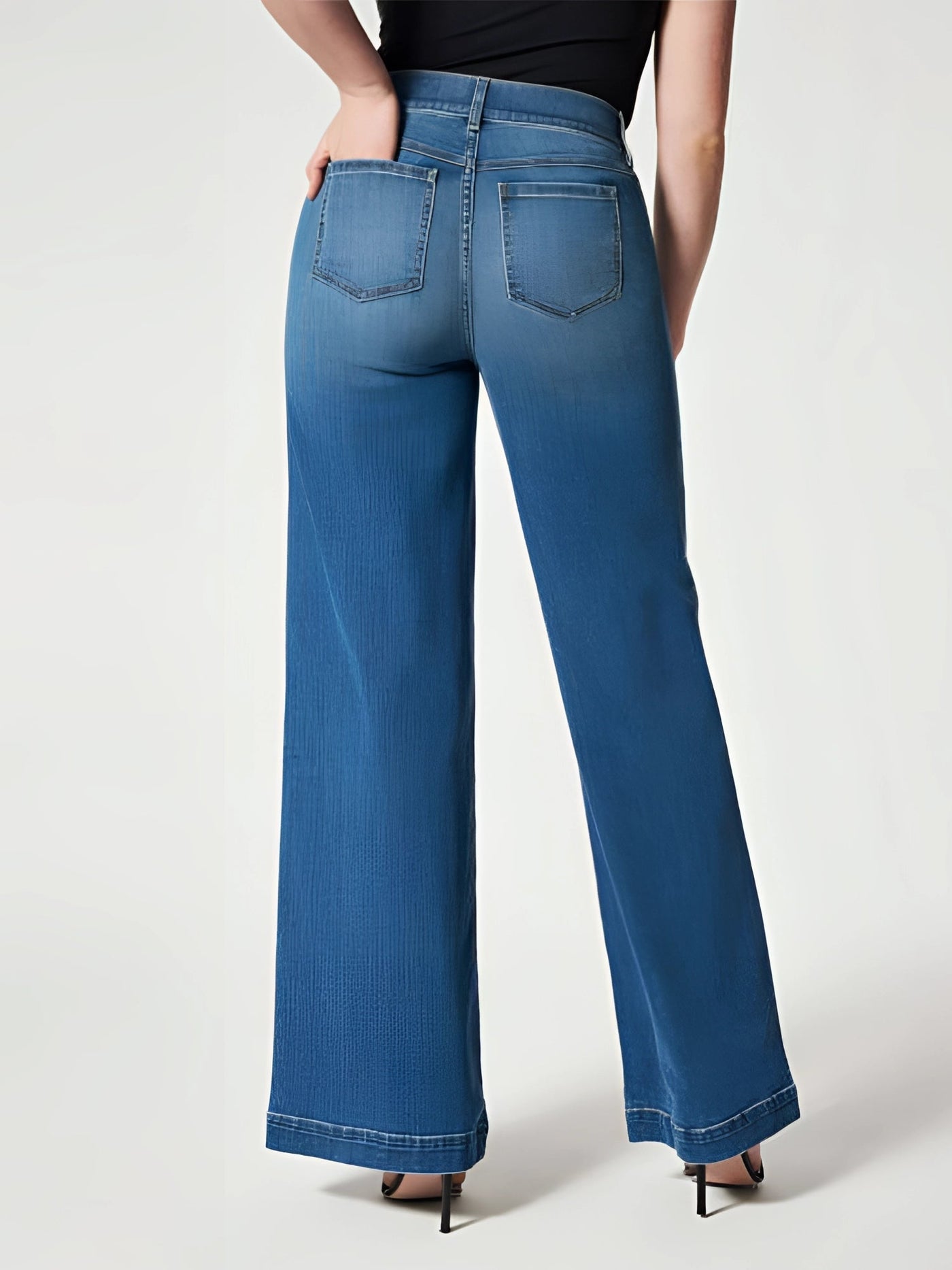 RetroLeg™ | Hohe Taille Jeans im 70er-Stil | Weite Beine & Retro-Schlag