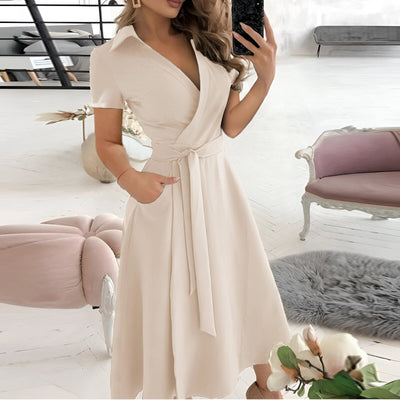 EleganBlack™ - Schwarzes schulterfreies Midikleid mit Gürtel, für formelle Abendgarderobe