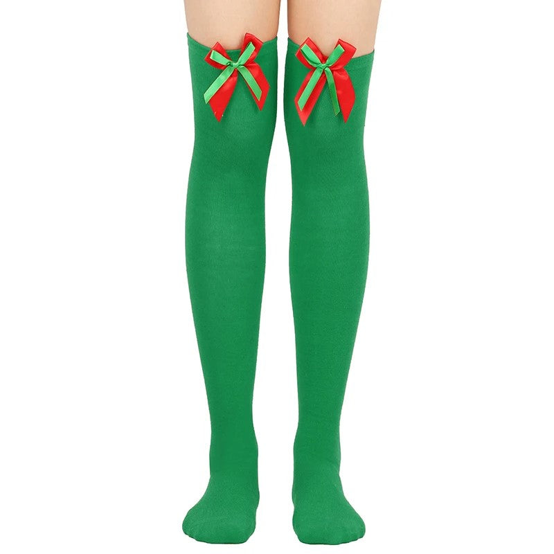 FestiveSocks™ – Kniestrümpfe mit Schleifen | Urlaubskollektion