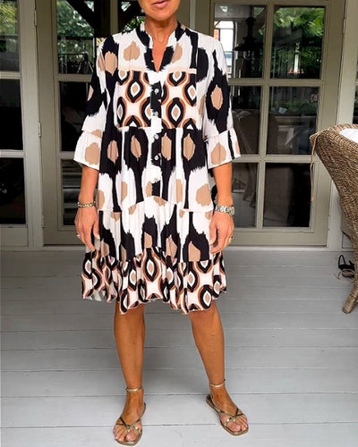 Beatrix™ | Stilvolles Druckkleid