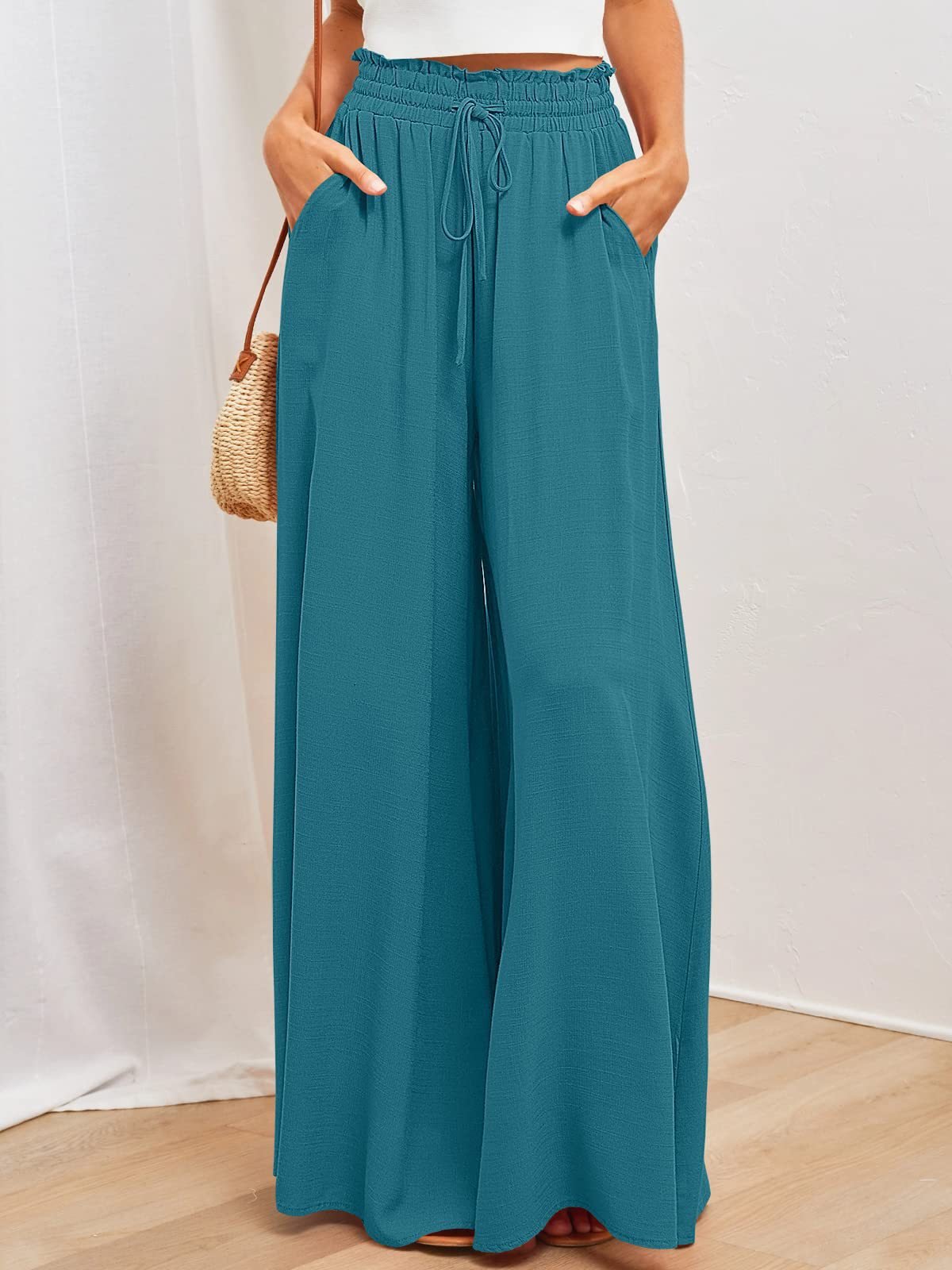 50% RABAT | Wide Style™ | Damen Freizeithosen mit weitem Bein