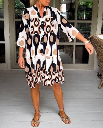 Beatrix™ | Stilvolles Druckkleid