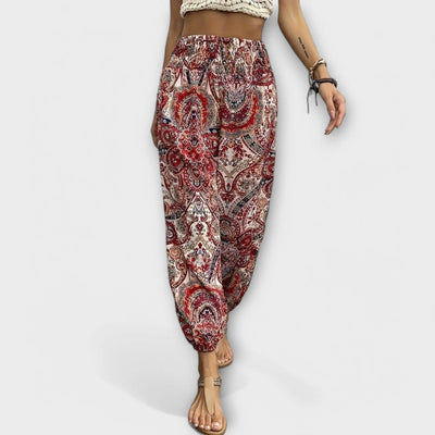 Scarletta – Weite Hose mit Ethno-Muster