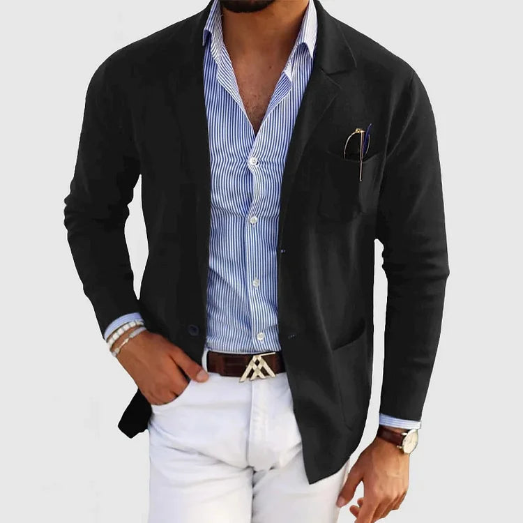 ChillChaser™ Stilvoller Herrenblazer mit lässigen Knopftaschen und Reverskragen