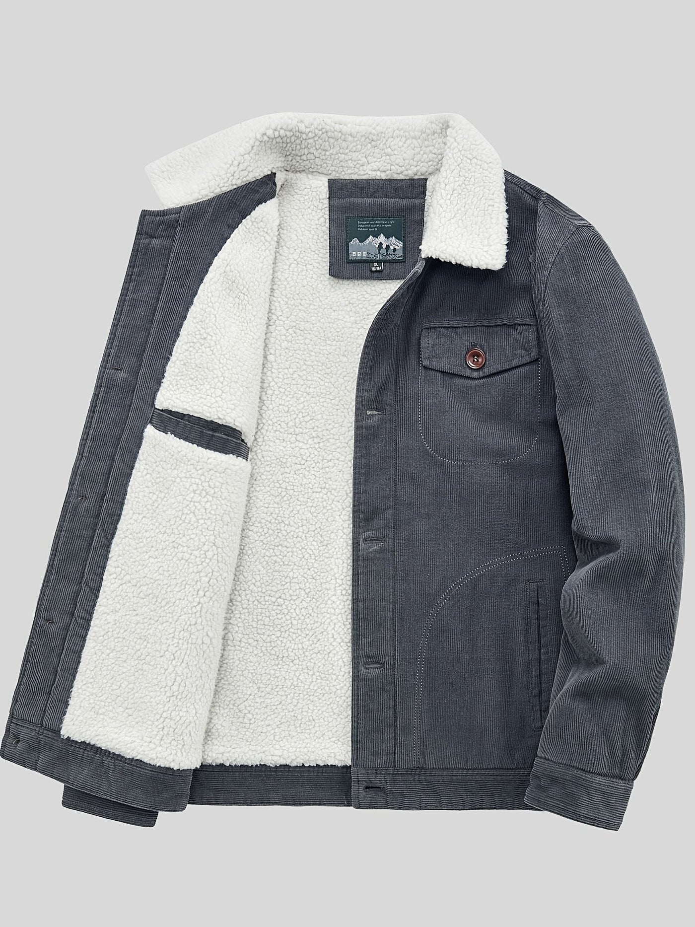 Majestic | Outdoor jacke mit knopfleiste herren warm