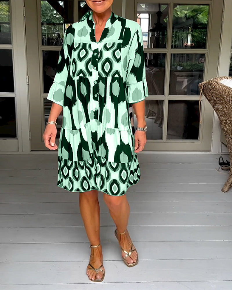 Beatrix™ | Stilvolles Druckkleid