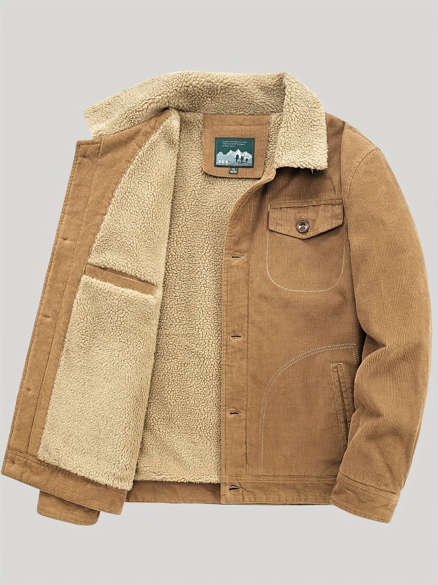 Majestic | Outdoor jacke mit knopfleiste herren warm
