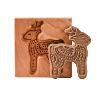 CarveBake™ | Keksform mit Holzgravurprägung, Form für Kekse