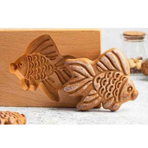 CarveBake™ | Keksform mit Holzgravurprägung, Form für Kekse
