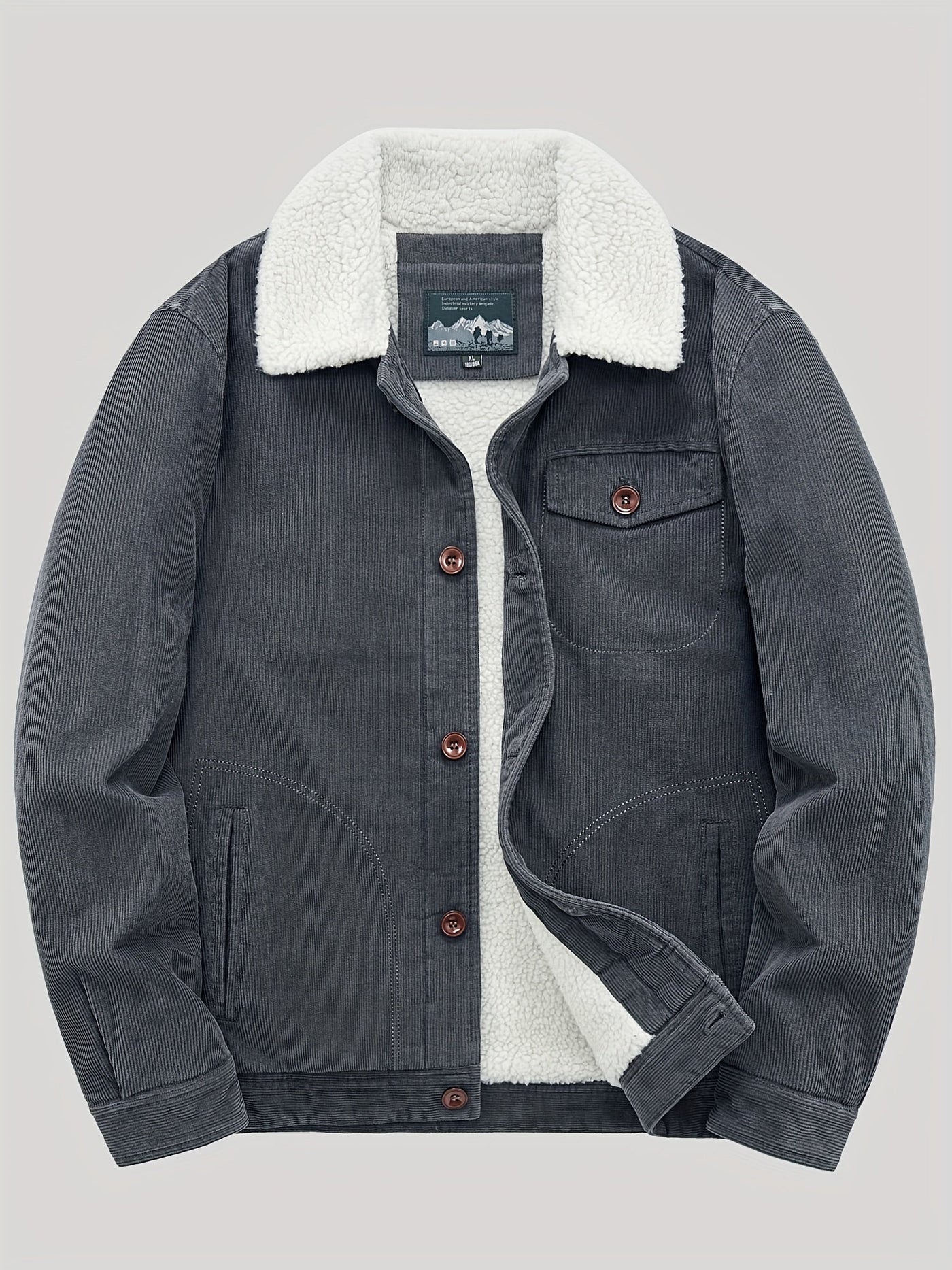 Majestic | Outdoor jacke mit knopfleiste herren warm