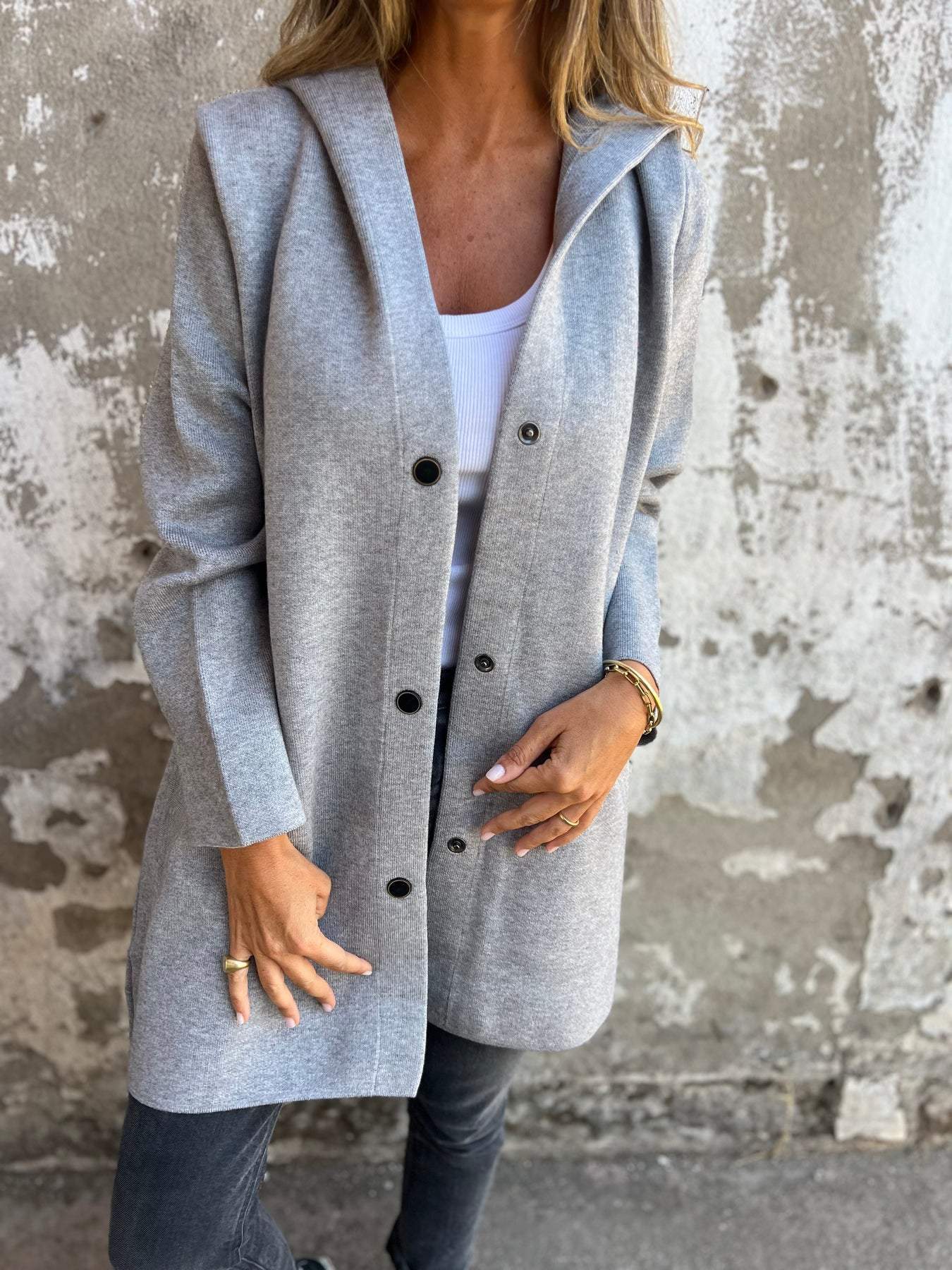 50% Rabatt | TrailBlazer™ - Lässiger einreihiger Blazer met Capuchon [Letzter Tag Rabatt]