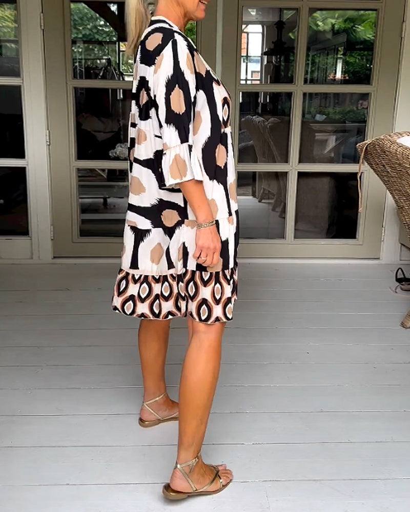 Beatrix™ | Stilvolles Druckkleid