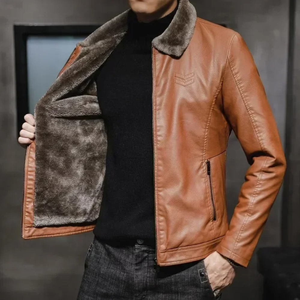 BRYAN - Stilvolle Plüschjacke für Männer