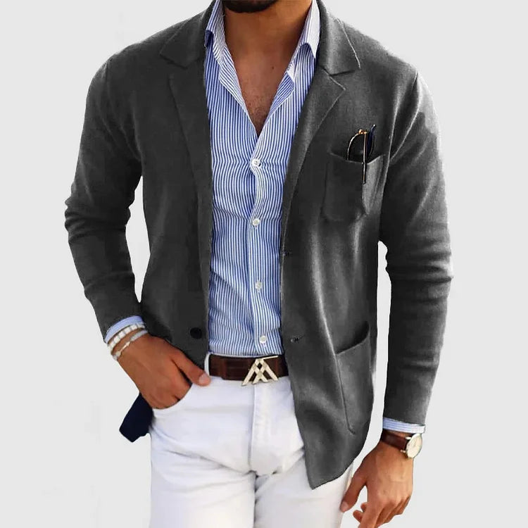 ChillChaser™ Stilvoller Herrenblazer mit lässigen Knopftaschen und Reverskragen