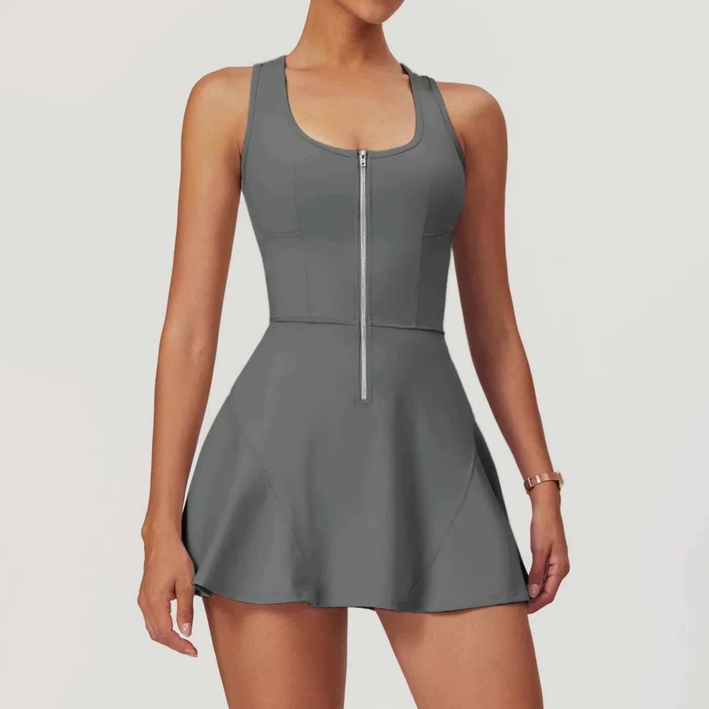 BLOOM™ – Push-up Yoga Bodysuit im Kleid-Design