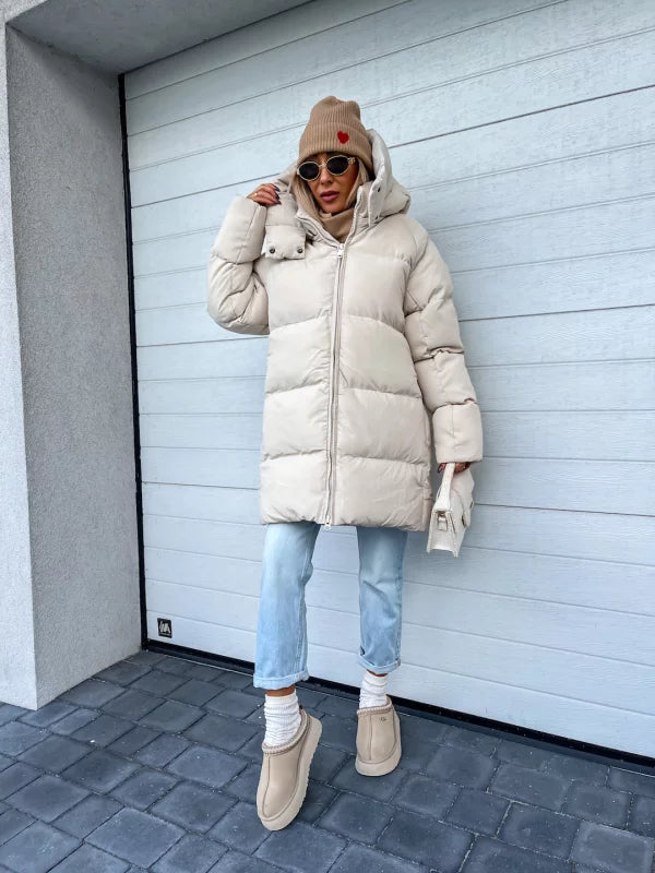 Elisa™ | Stylische Pufferjacke mit Kapuze