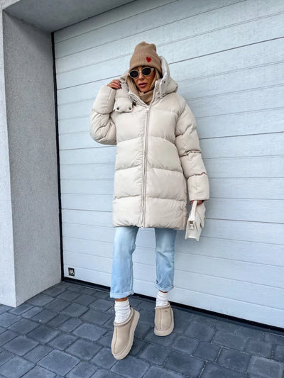 Elisa™ | Stylische Pufferjacke mit Kapuze
