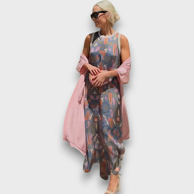 Elveria –  Maxikleid mit Cardigan