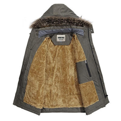 Majestic | Herren winter parka dick und warm mit kapuze