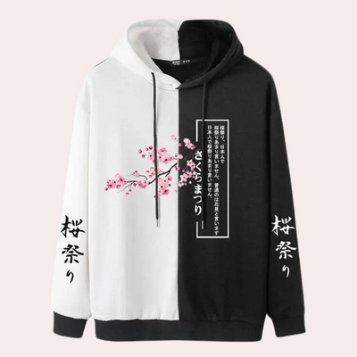 BRADLEY - Trendiger bedruckter Hoodie für den modernen Mann