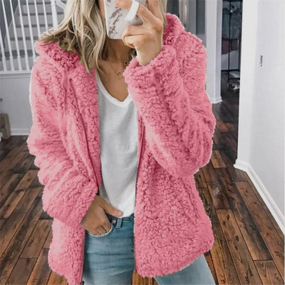 50% Rabatt | Celandine™ - Kuscheliger Teddyfellmantel mit Kapuze [Letzter Tag Rabatt]